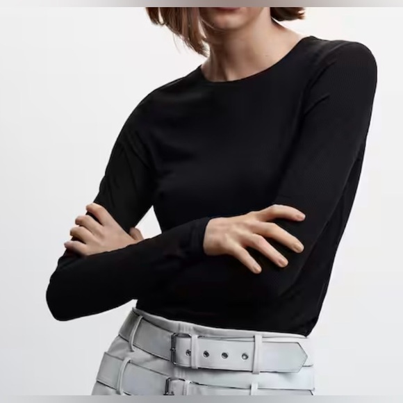 NWT Ribbed long sleeve T shirt - Picture 1 of 4